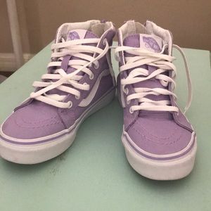 VANS high top sneakers in Lavender